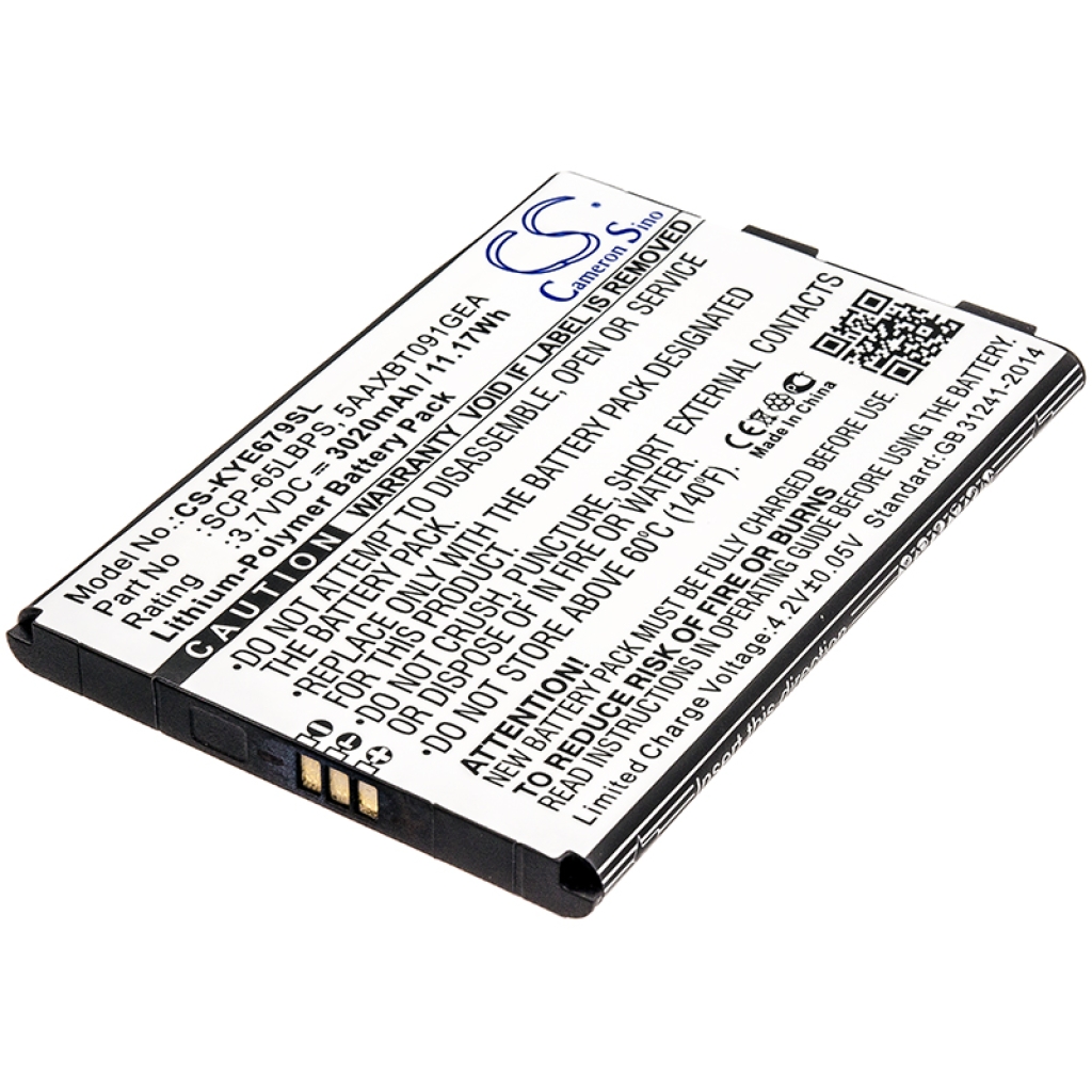 Battery Replaces 5AAXBT091GEA