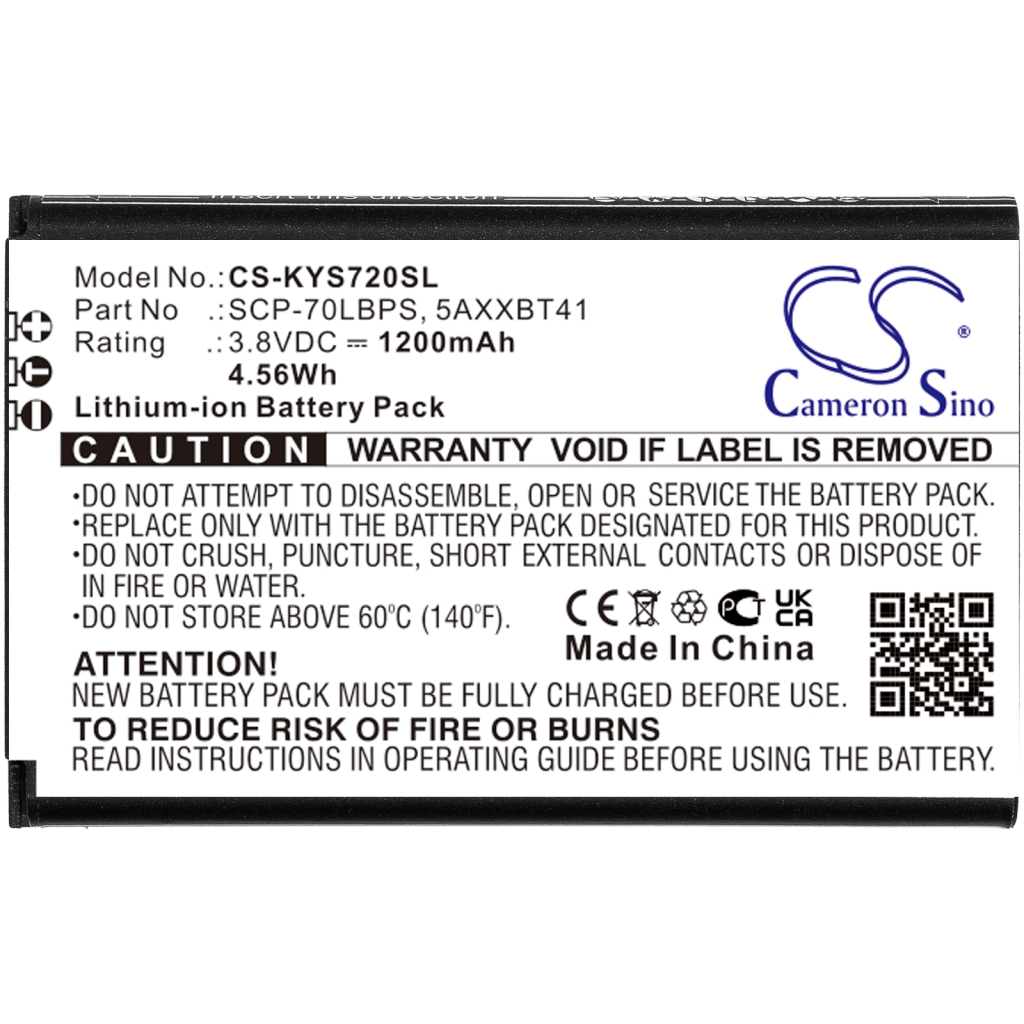 Batteria del telefono cellulare Kyocera S2720 (CS-KYS720SL)