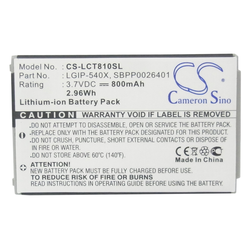 Mobile Phone Battery LG CT810