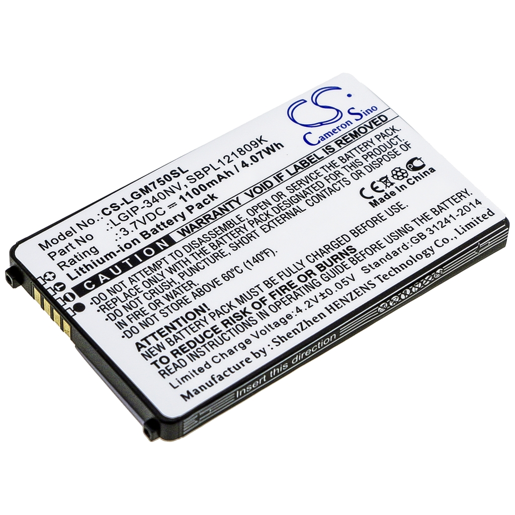 Batteria del telefono cellulare LG CS-LGM750SL