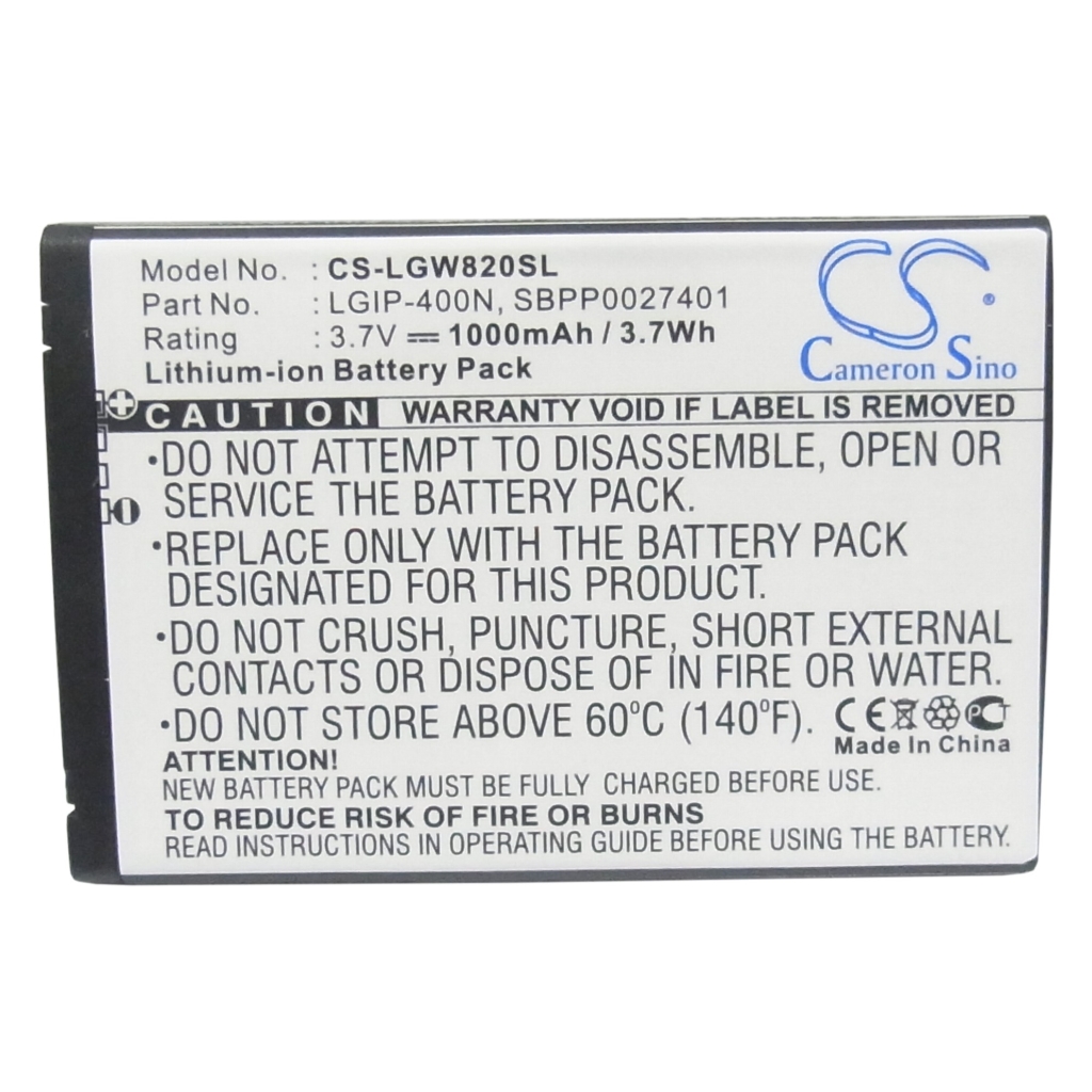 Batteria del telefono cellulare LG GW880