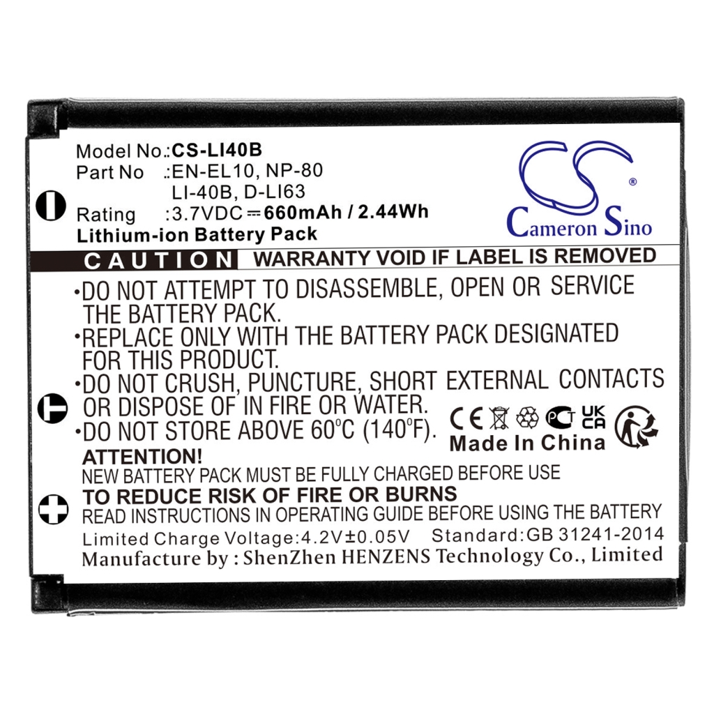 Batterie Sostituisce VG037612210001