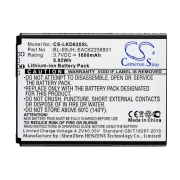 CS-LKD620SL<br />Batteries for   replaces battery BL-59UH