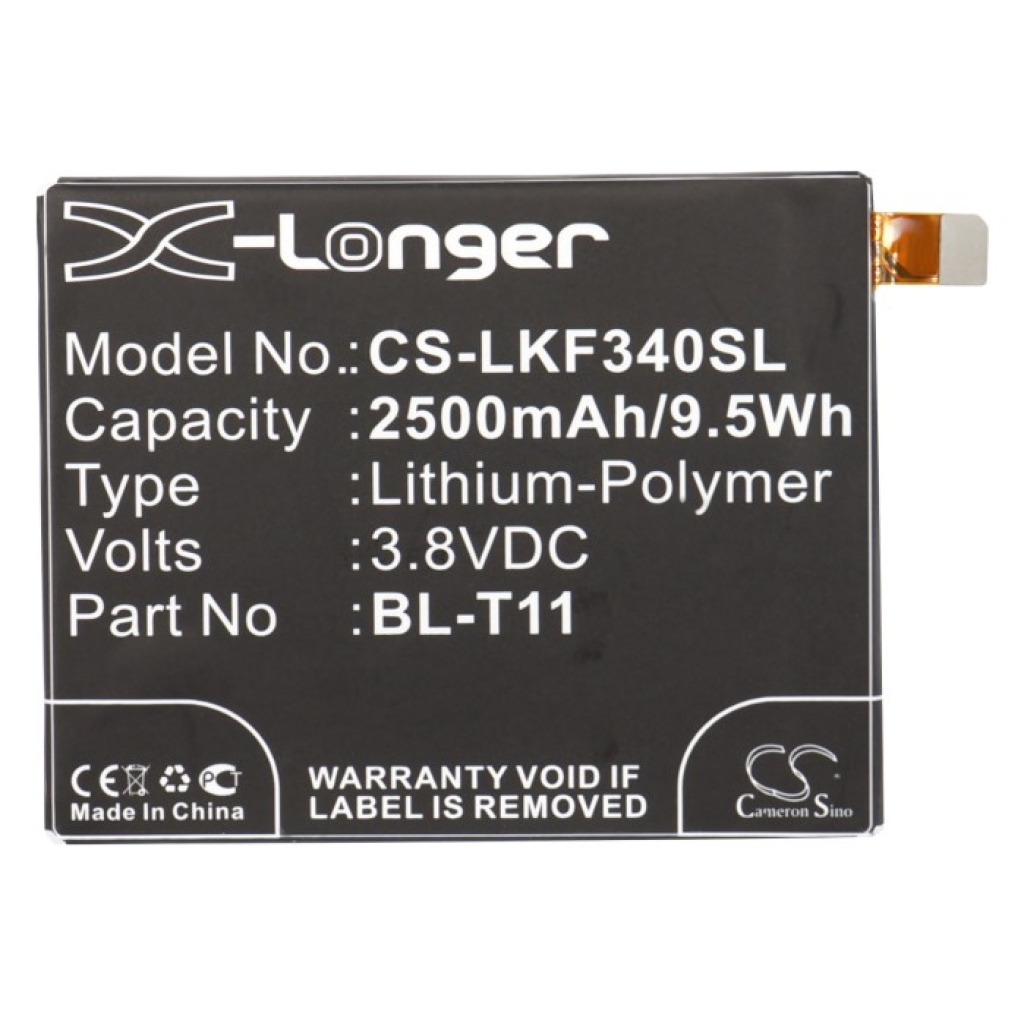 Batteria del telefono cellulare LG CS-LKF340SL