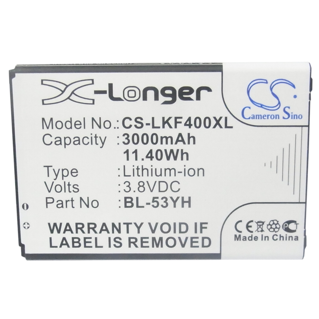 Batteria del telefono cellulare LG CS-LKF400XL