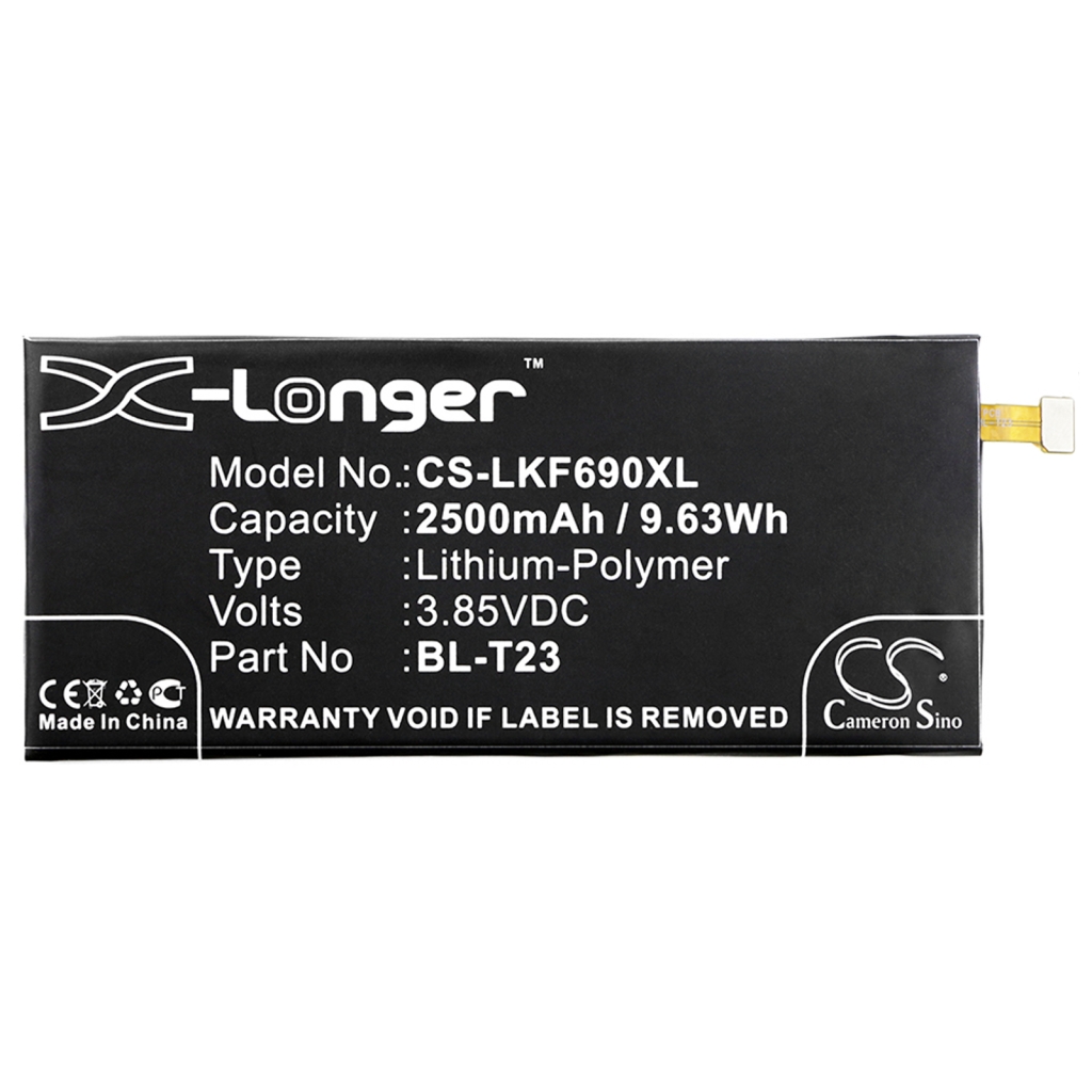 Batteria del telefono cellulare LG K580AR (CS-LKF690XL)