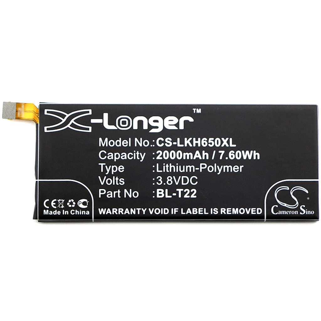 Batteria del telefono cellulare LG Class 4G (CS-LKH650XL)