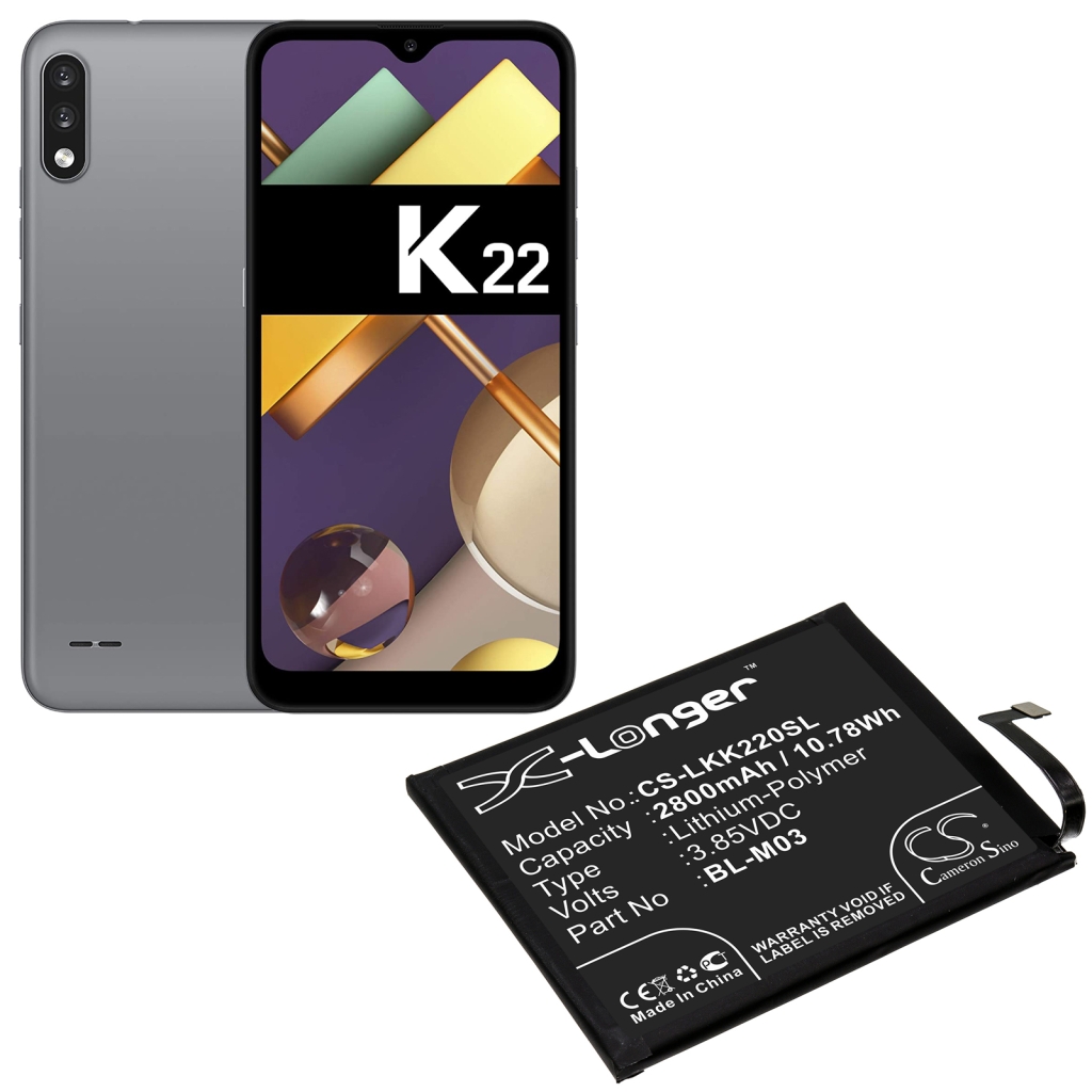 Batteria del telefono cellulare LG K22 2020 (CS-LKK220SL)