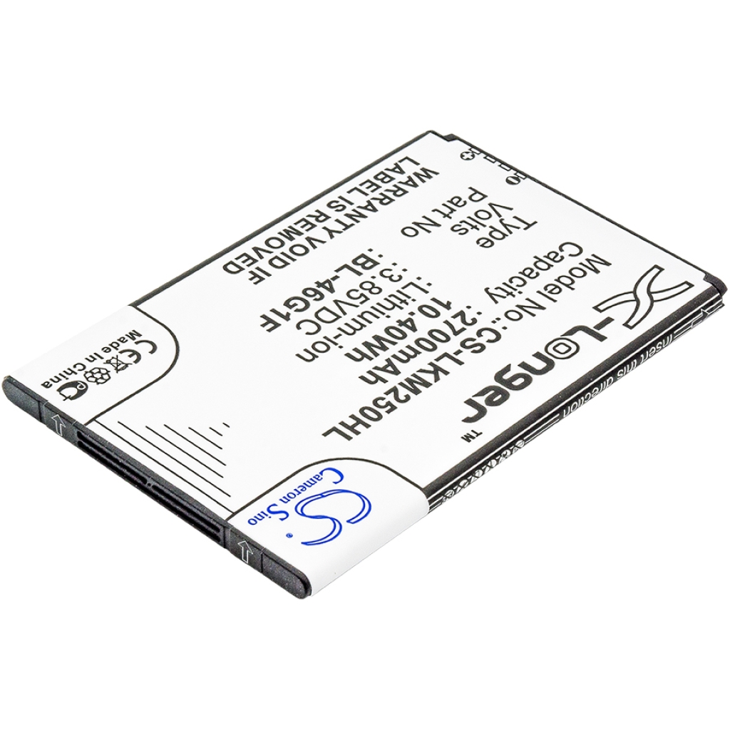 Batteria del telefono cellulare LG CS-LKM250HL