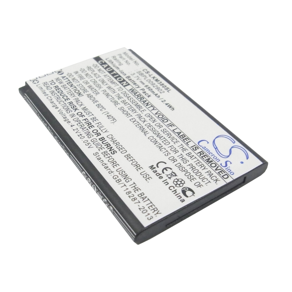 Batteria del telefono cellulare LG CS-LKM380SL