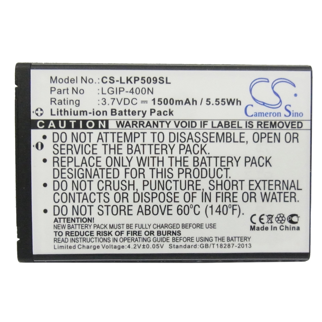 Batteria del telefono cellulare LG CS-LKP509SL