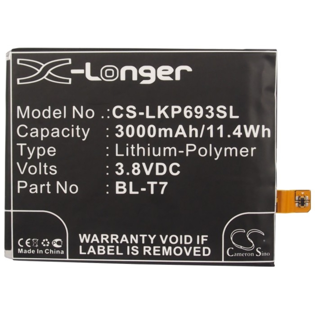 Batteria del telefono cellulare LG G2 L-01F (CS-LKP693SL)