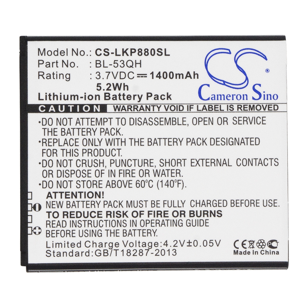 Batteria del telefono cellulare LG L-02E