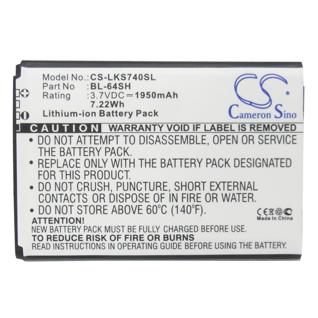 Batteria del telefono cellulare LG Optimus C70 (CS-LKS740SL)