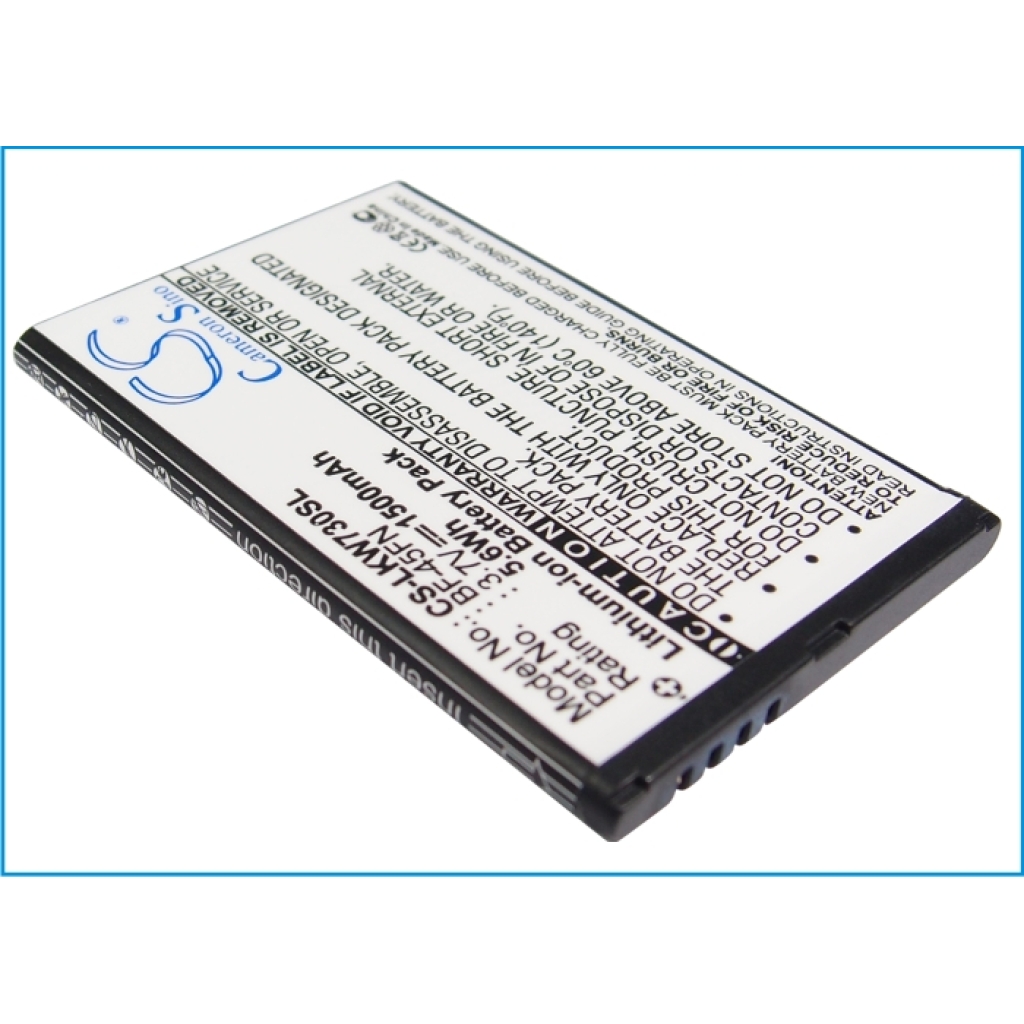 Batteria del telefono cellulare LG KW730