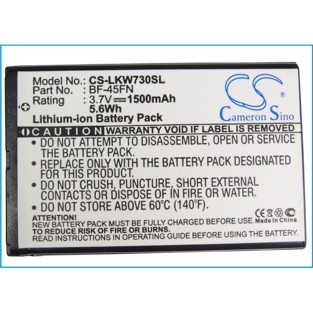 Mobile Phone Battery LG KW730