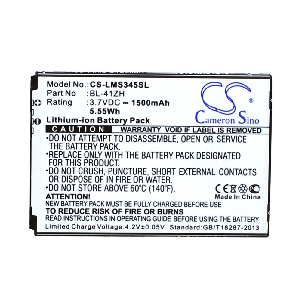 Batteria del telefono cellulare LG CS-LMS345SL