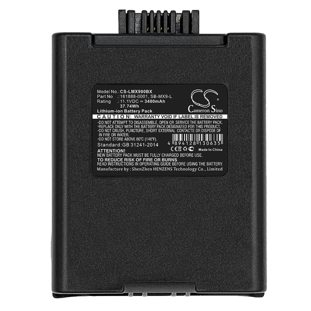 Codice a barre, batteria dello scanner LXE MX9AB4M0K1FCBDA0S0RTUSW600