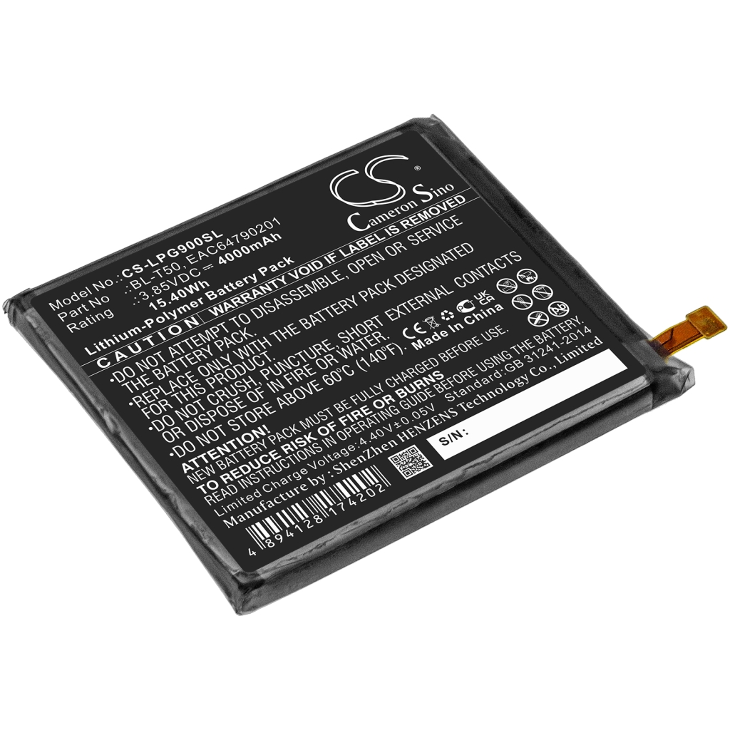 Batteria del telefono cellulare LG Velvet 5G