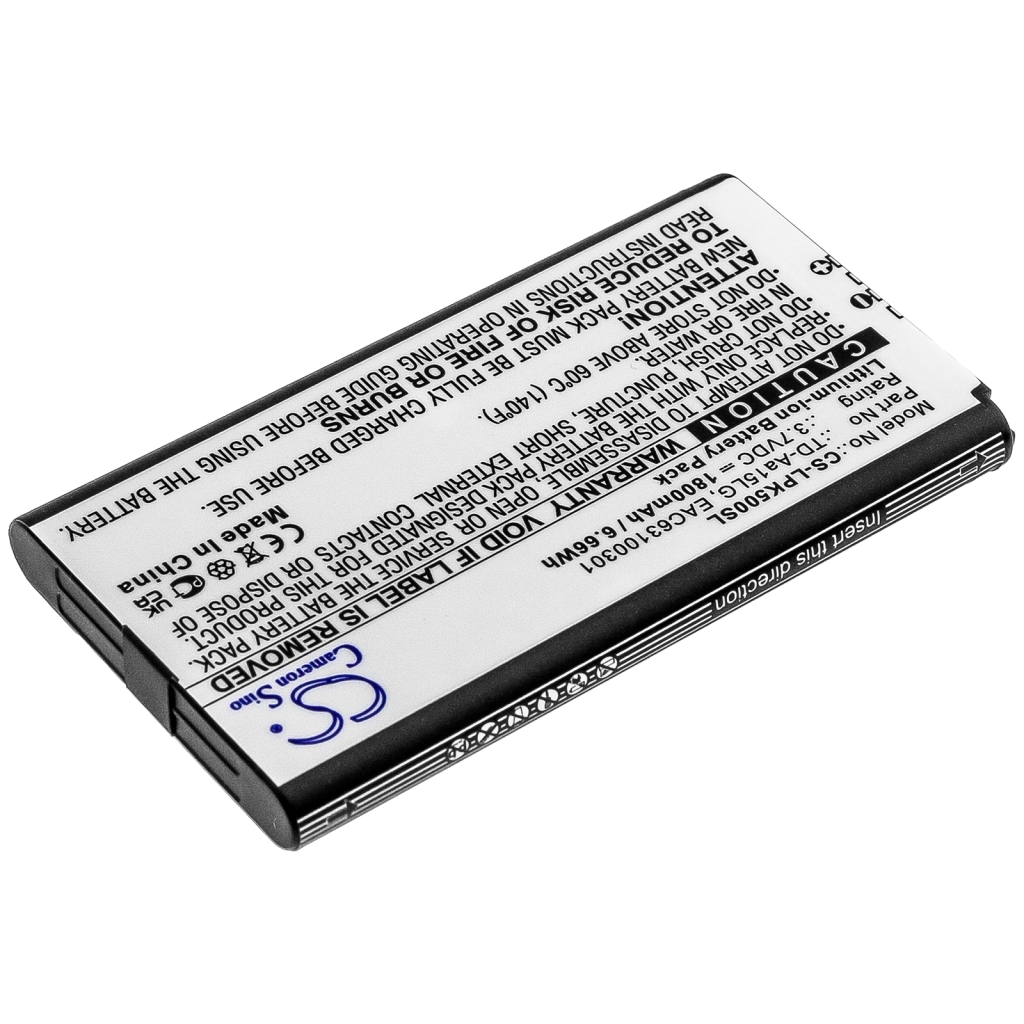 Sostituzione della batteria compatibile per LG EAC63100301,TD-AA15LG