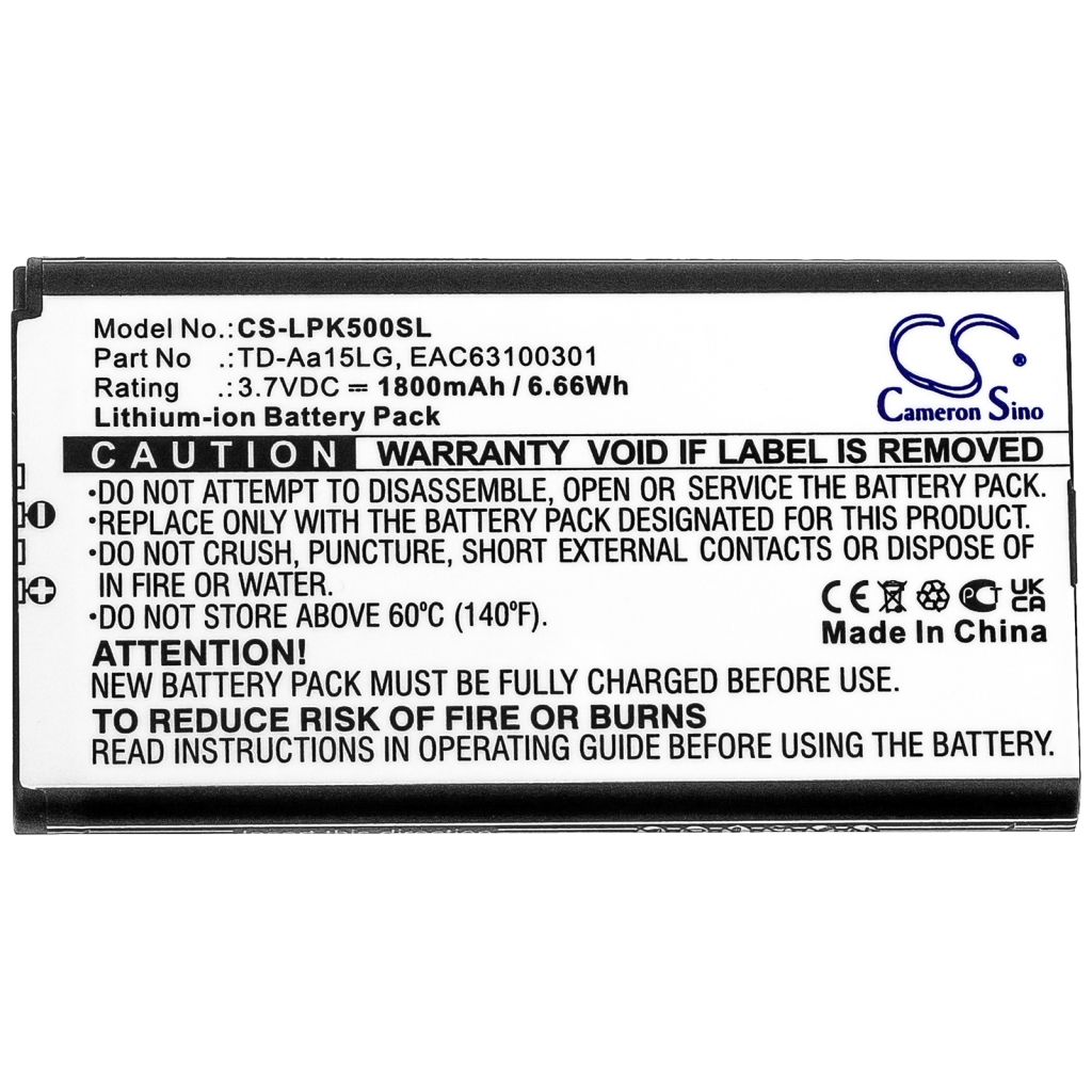 Batterie Sostituisce EAC63100301