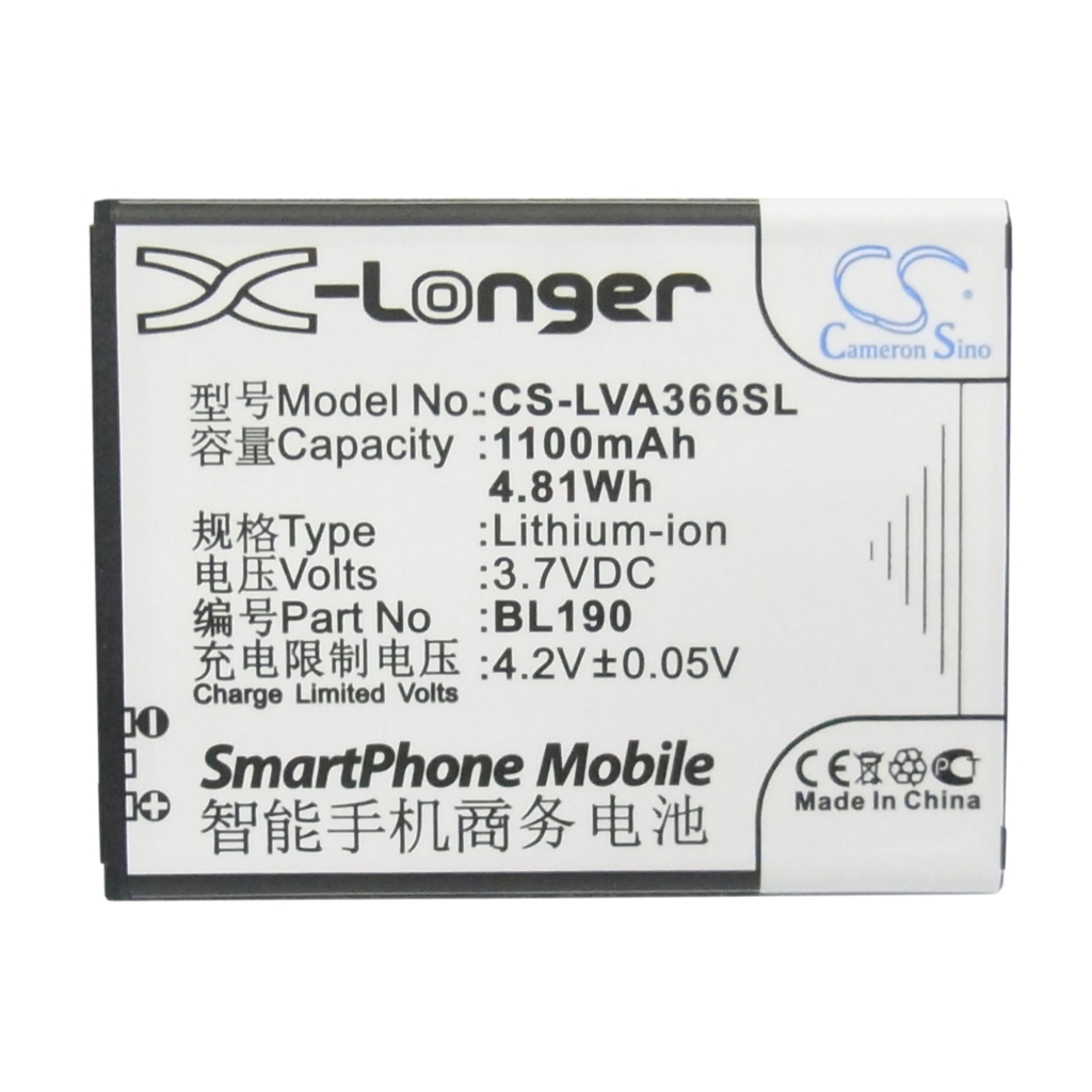 Batteria del telefono cellulare Lenovo A366T