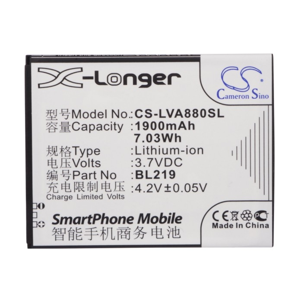 Batteria del telefono cellulare Lenovo A880