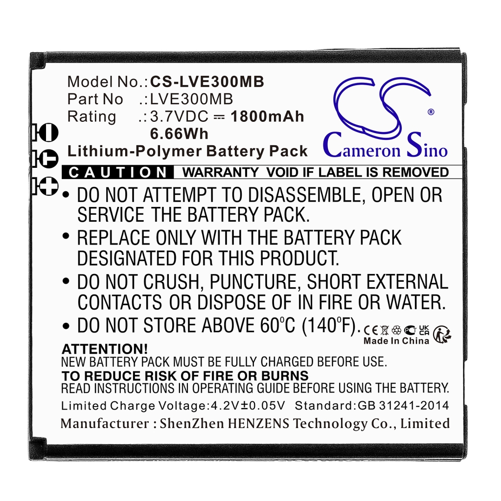 Sostituzione della batteria compatibile per Levana 055070