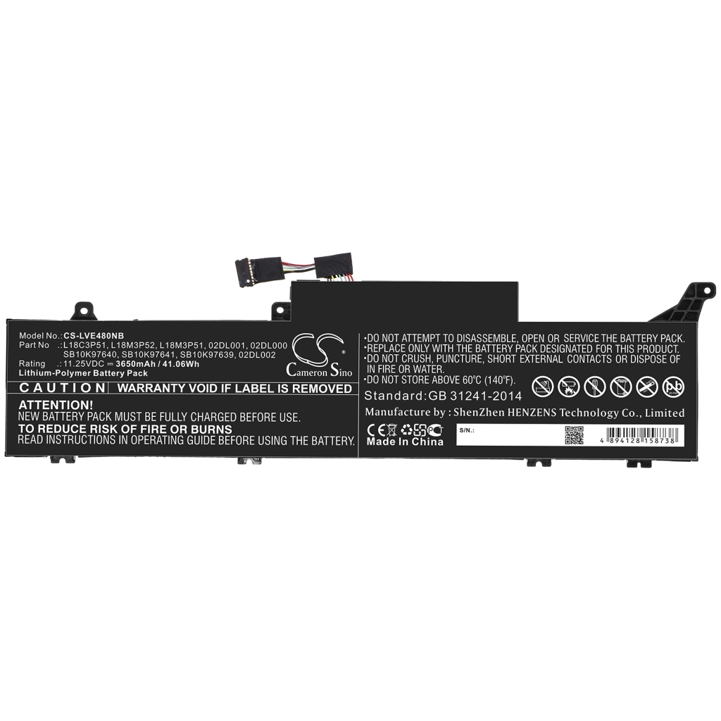 Batterie Sostituisce L18M3P51