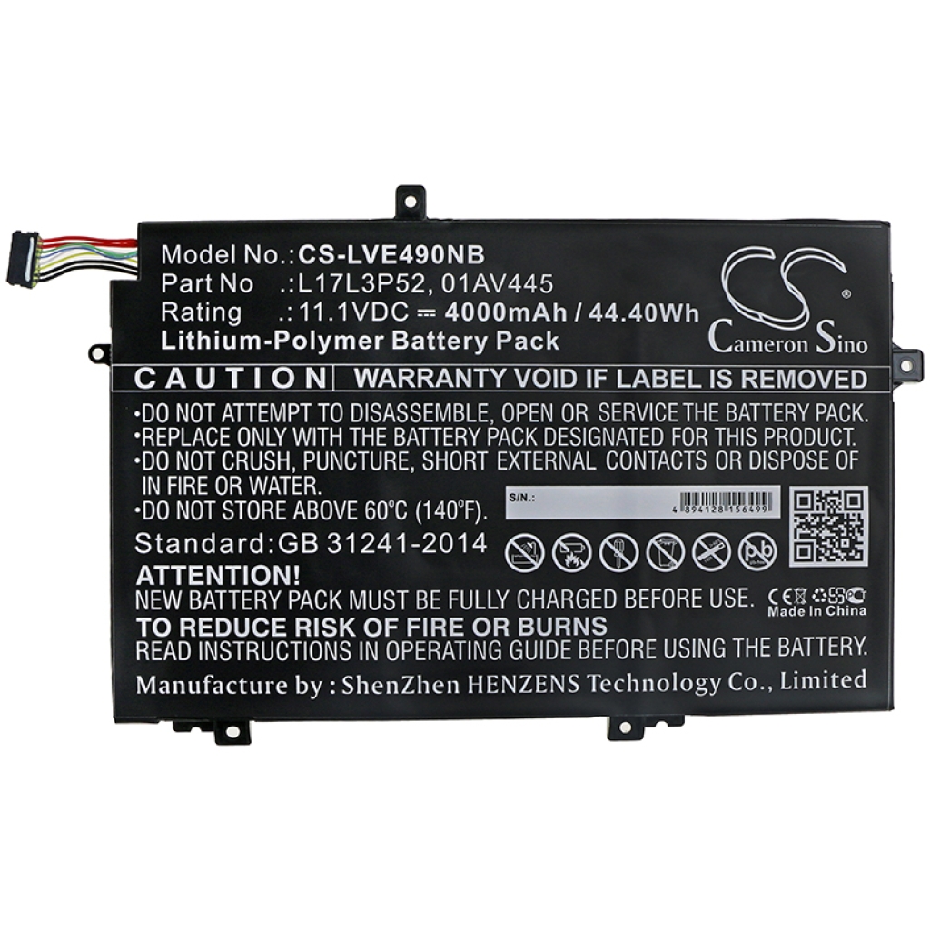 Batterie Sostituisce L17L3P52