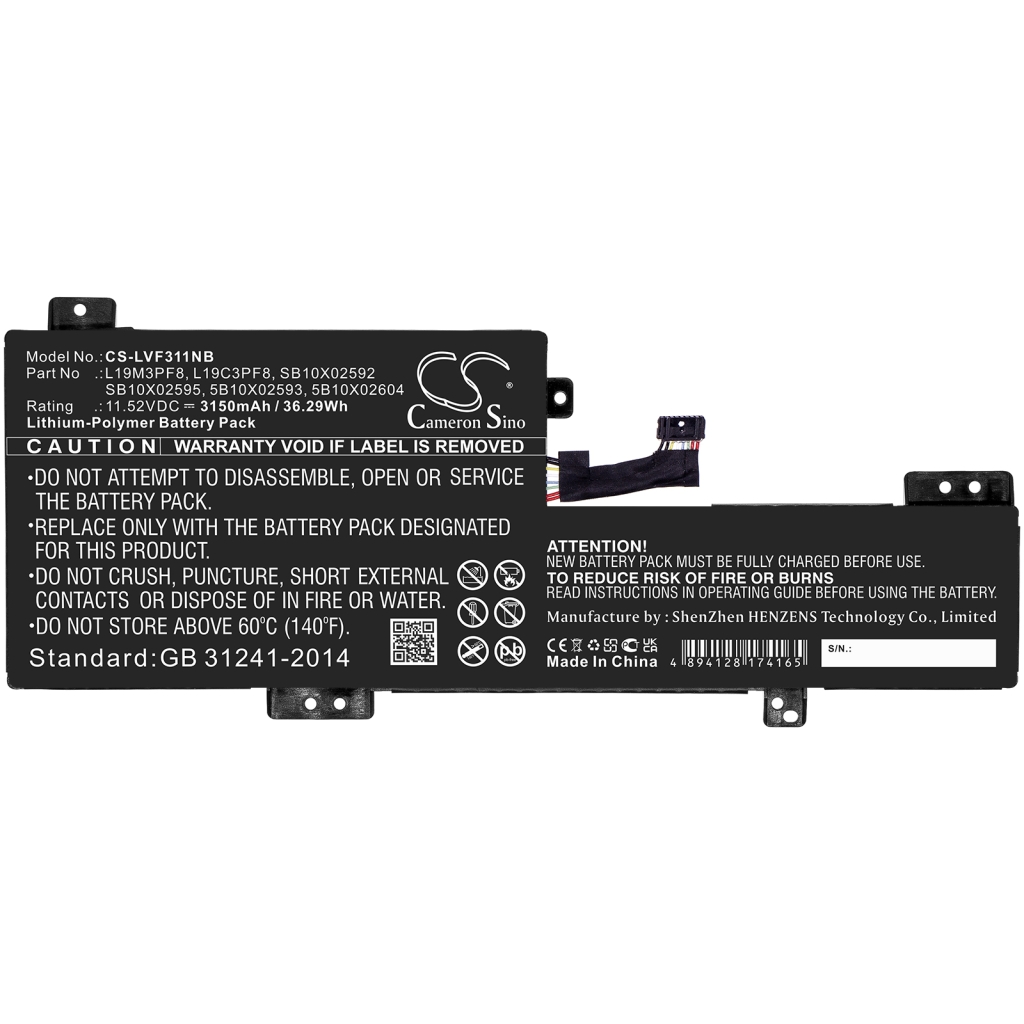 Battery Replaces SB10X02592