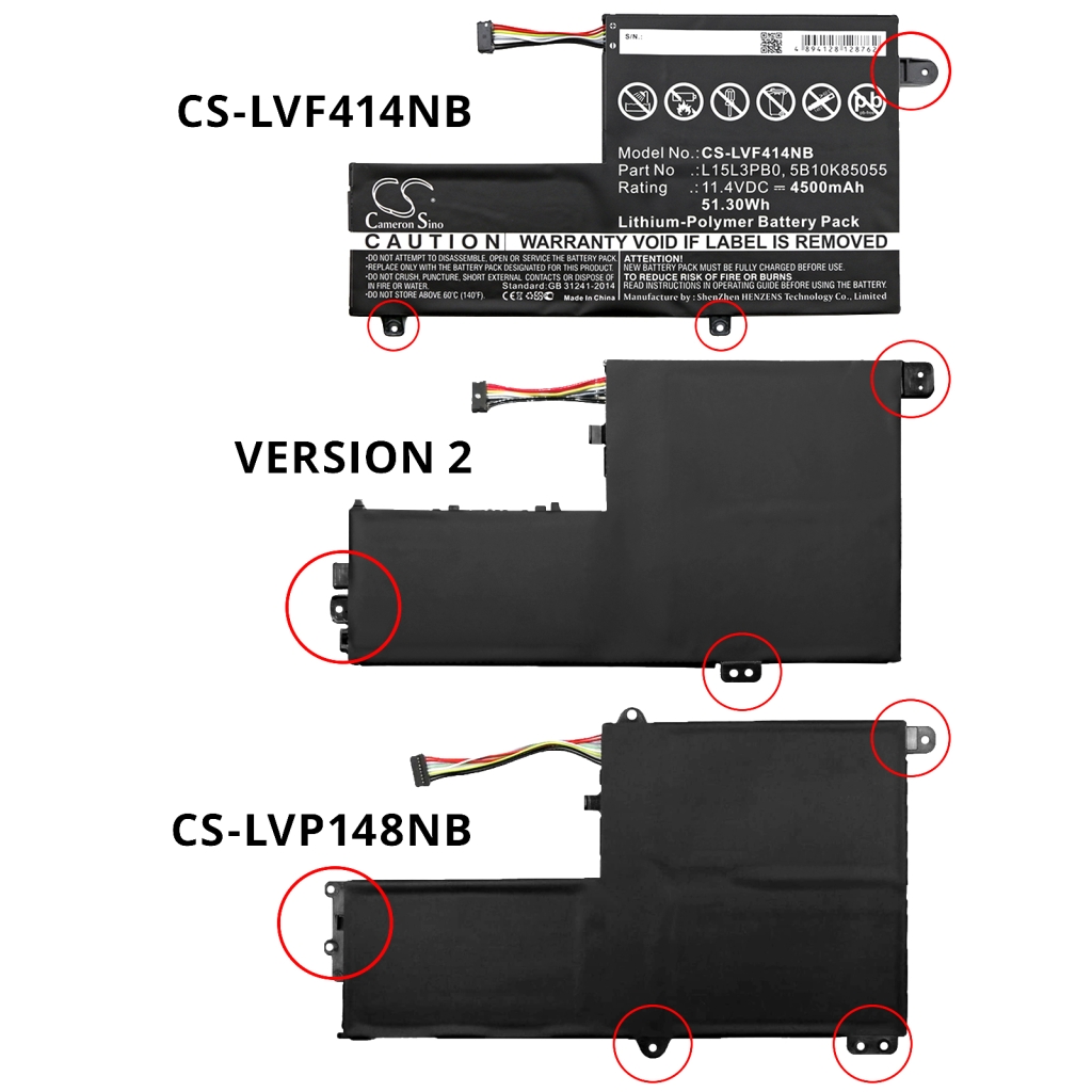 Batterie Sostituisce L15L3PB0