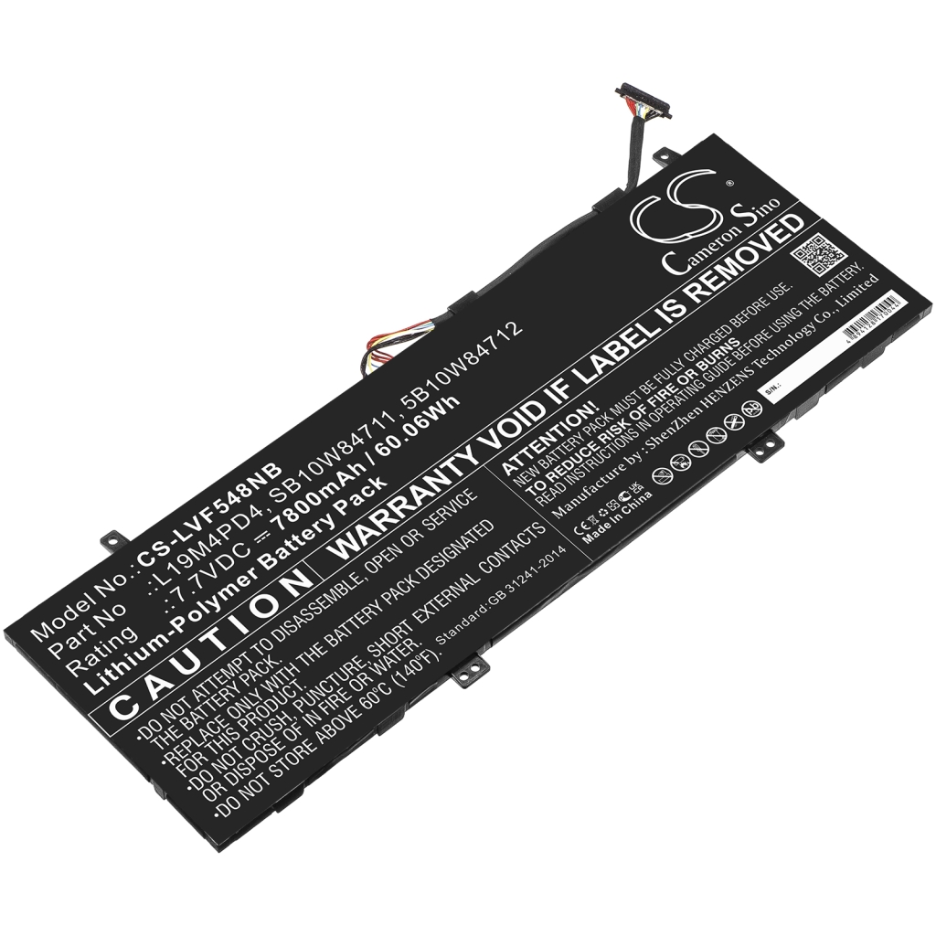 Sostituzione della batteria compatibile per LENOVO 5B10W84712,L19M4PD4,SB10W84711