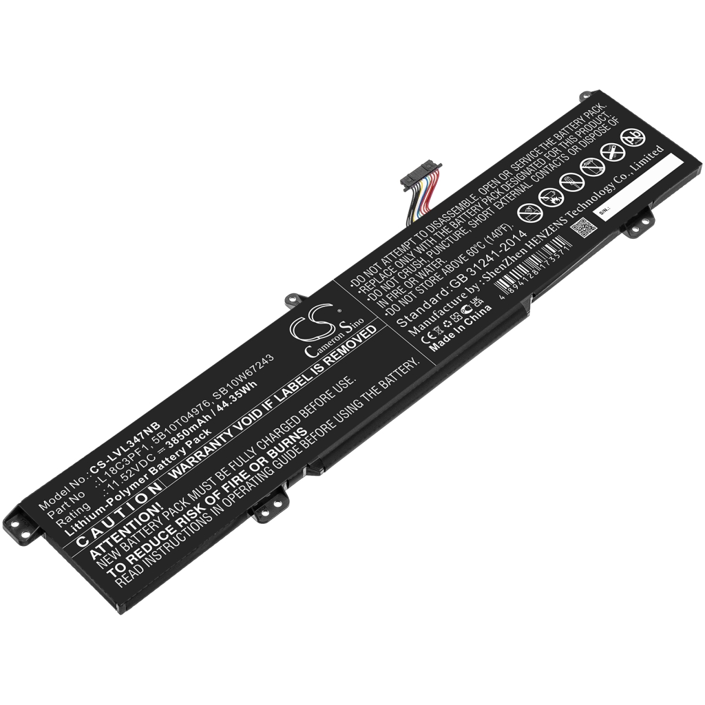 Sostituzione della batteria compatibile per LENOVO 5B10T04976,L18C3PF1,SB10W67243