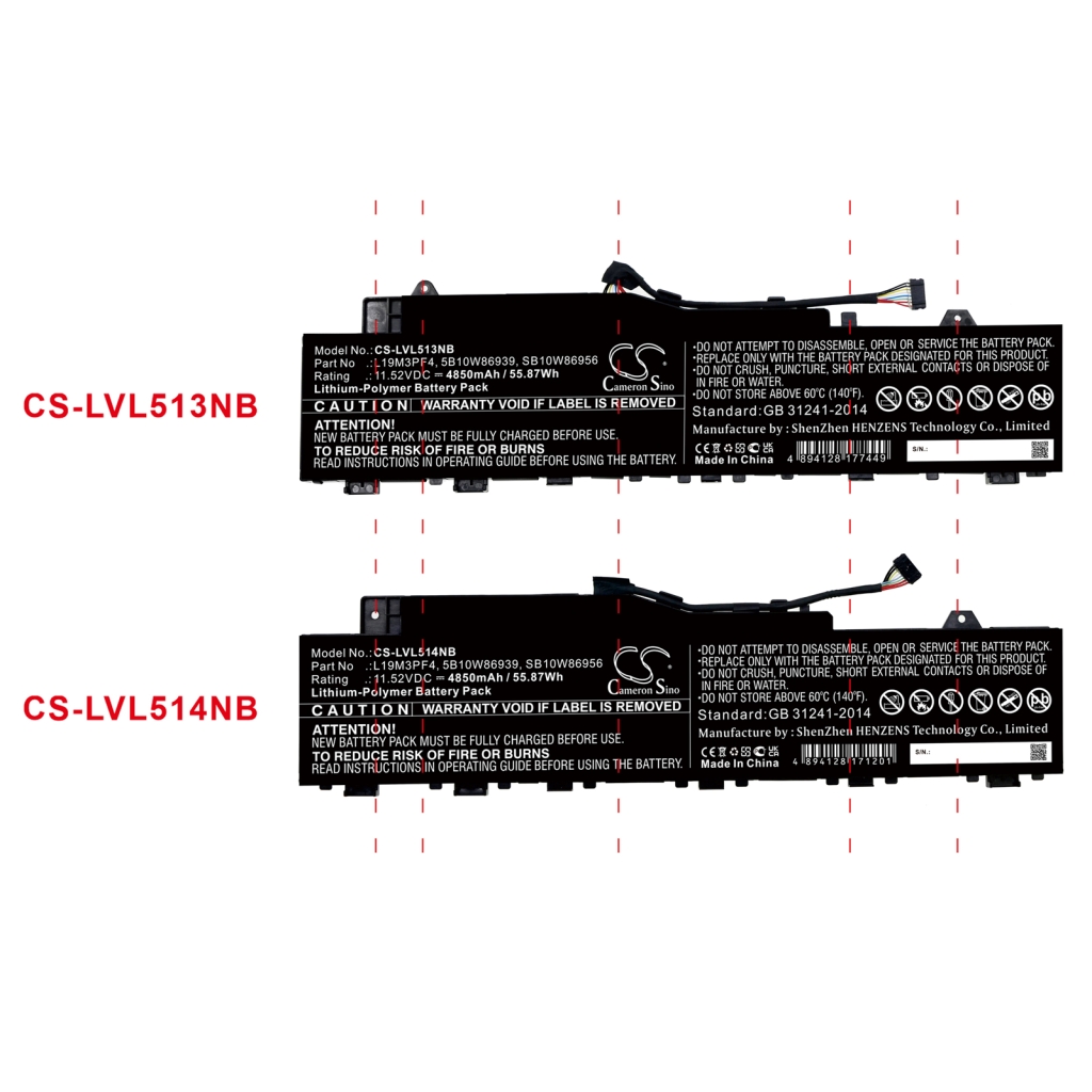 Batteria notebook Lenovo CS-LVL513NB