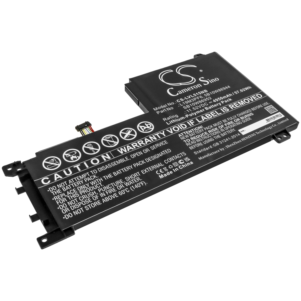 Sostituzione della batteria compatibile per LENOVO 5B10W86944,L19M3PF6,SB10W86952