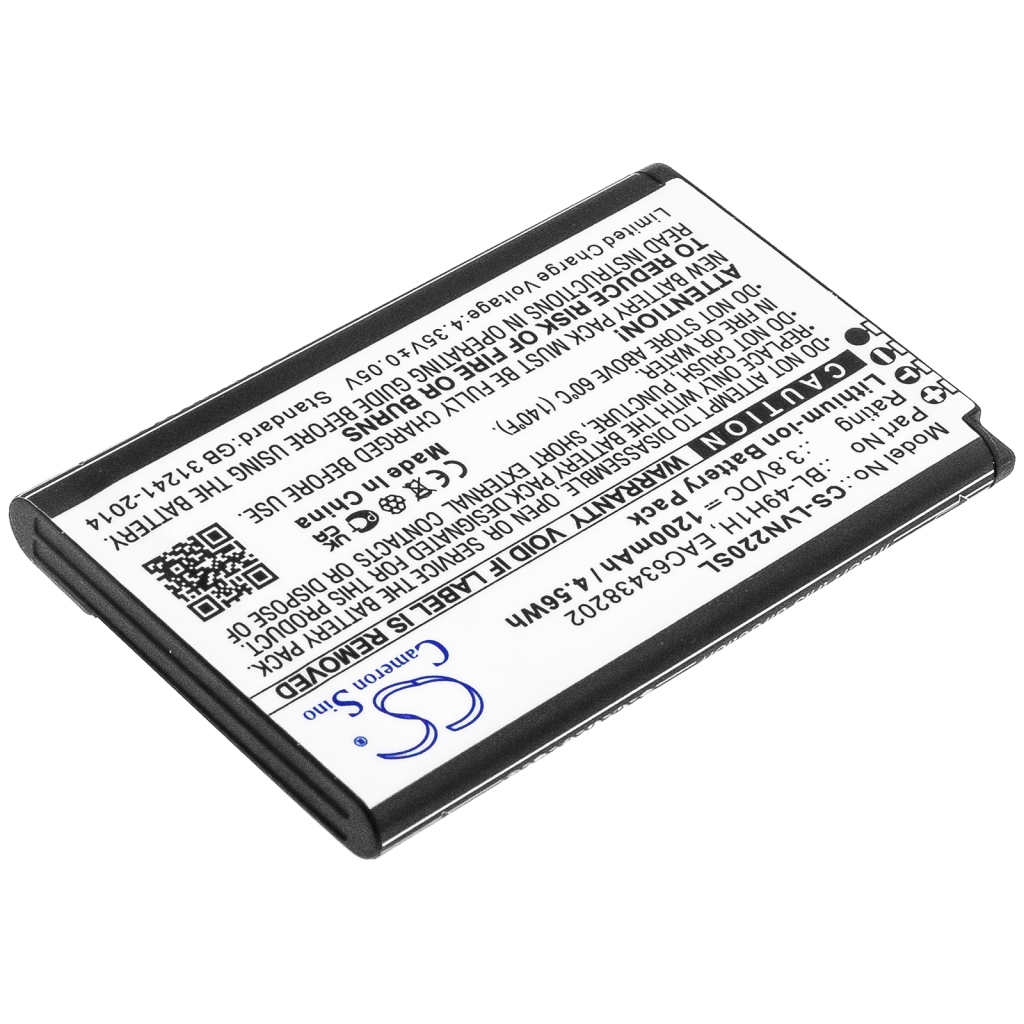 Sostituzione della batteria compatibile per LG BL-49H1H,EAC63438202