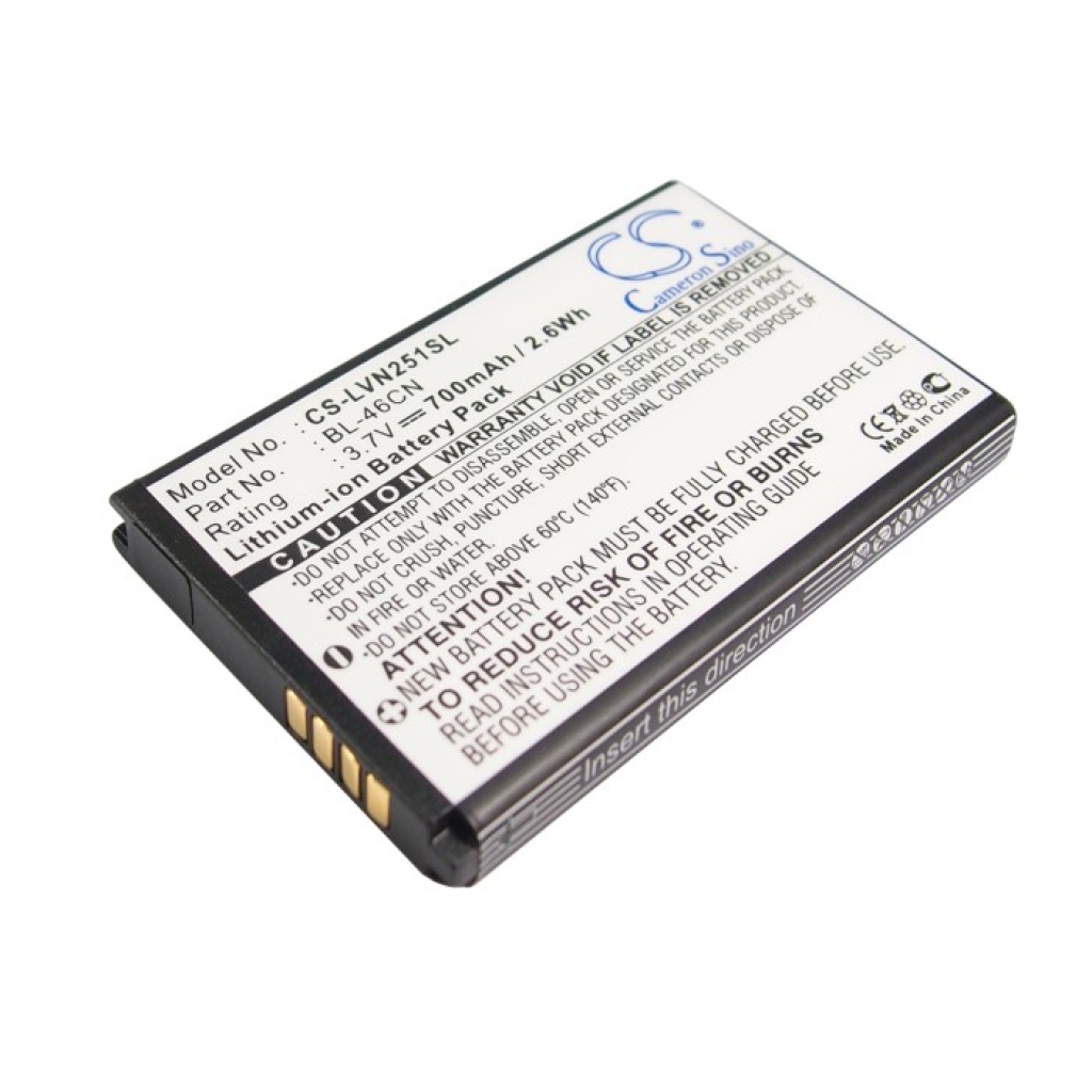 Batteria del telefono cellulare LG CS-LVN251SL