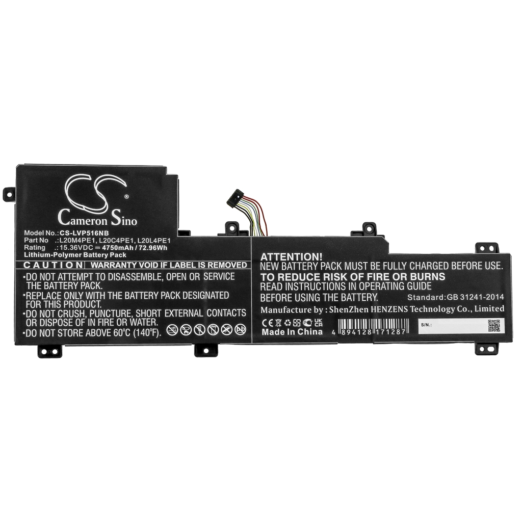 Sostituzione della batteria compatibile per LENOVO L20C4PE1,L20L4PE1,L20M4PE1