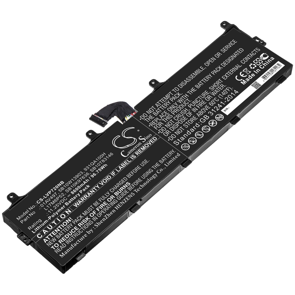 Batterie Sostituisce L17M6P52