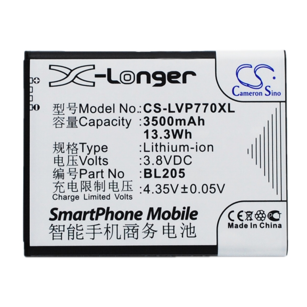 Batteria del telefono cellulare Lenovo P770