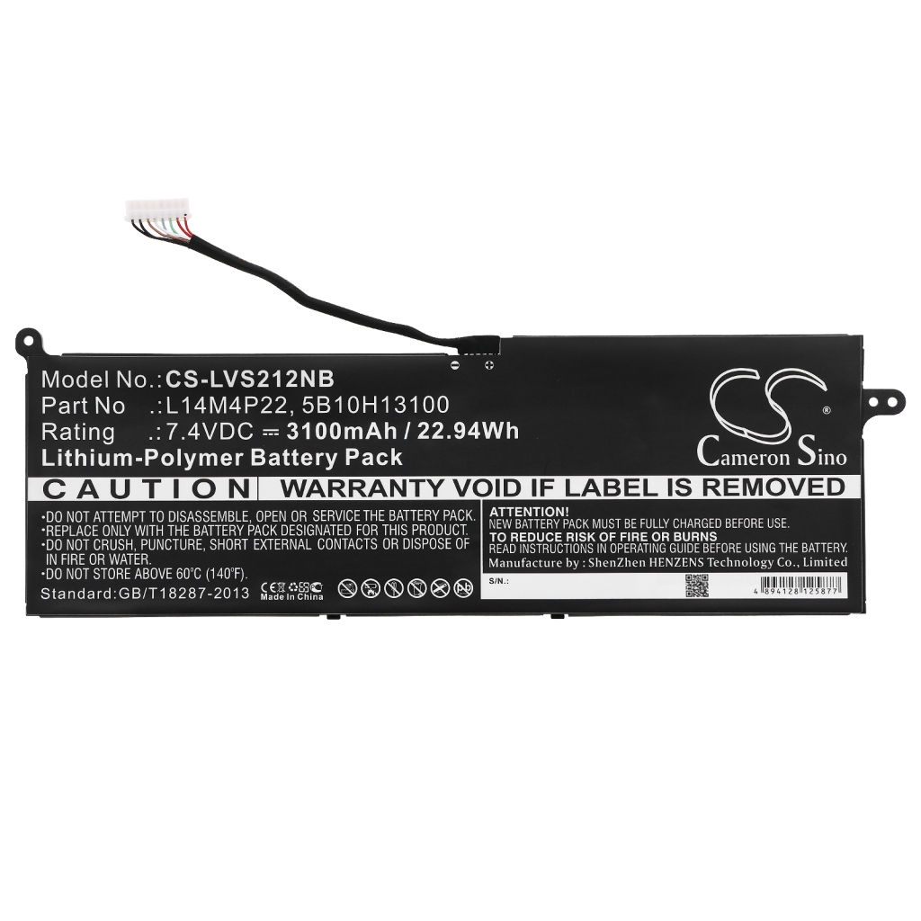 Sostituzione della batteria compatibile per LENOVO 5B10H13100,L14M4P22