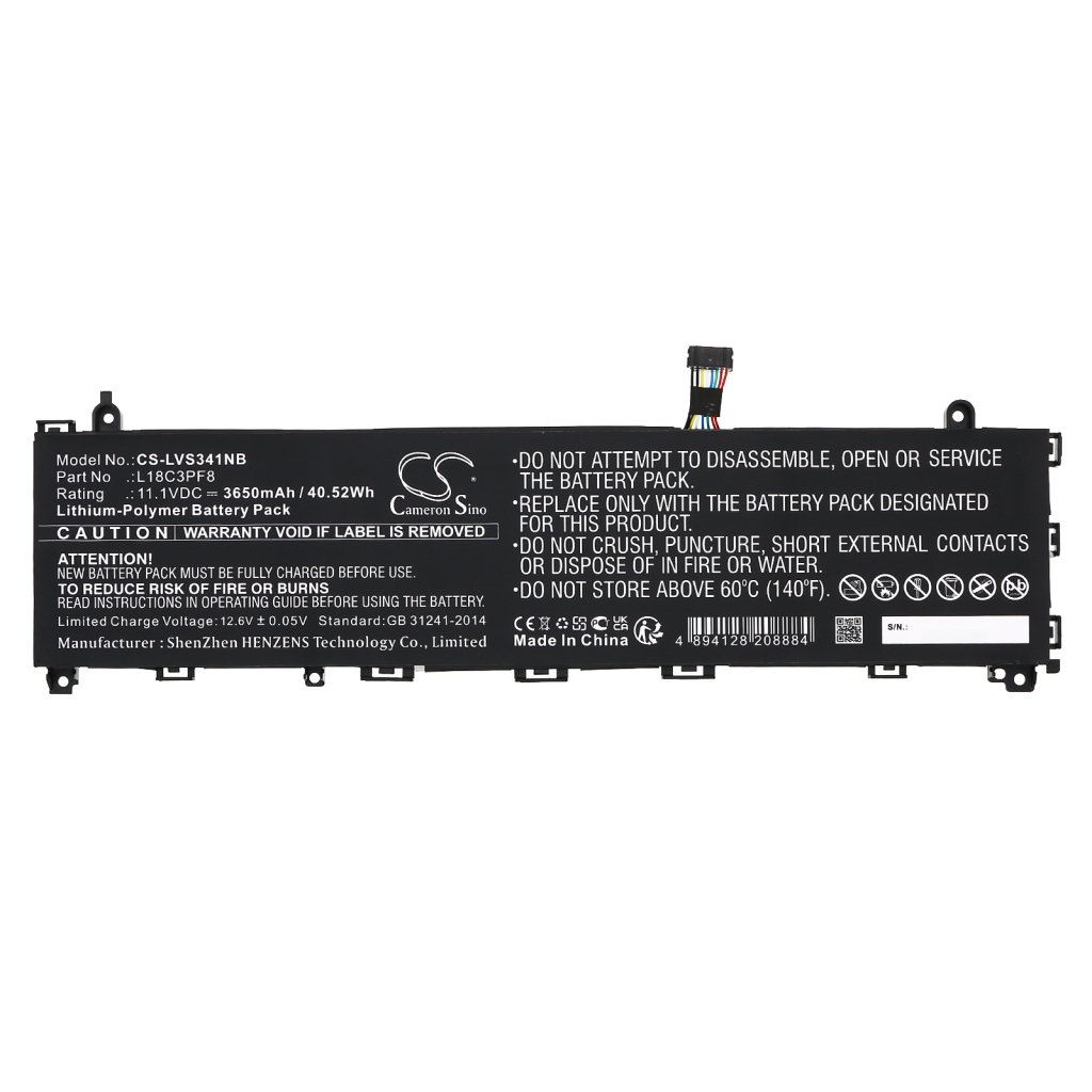 Sostituzione della batteria compatibile per LENOVO 5B10U95572,L18C3PF8,SB10W67222