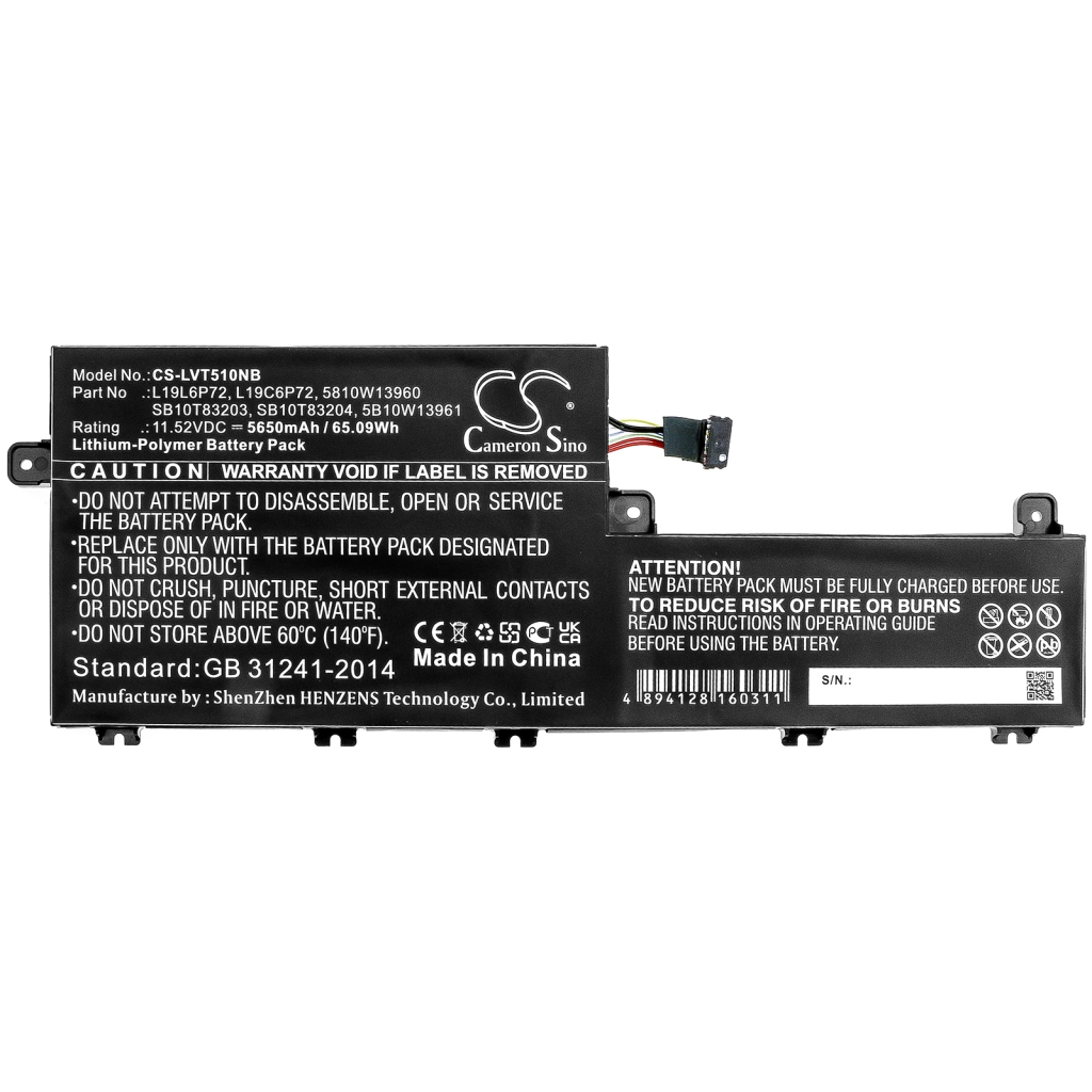 Batterie Sostituisce L19L6P72