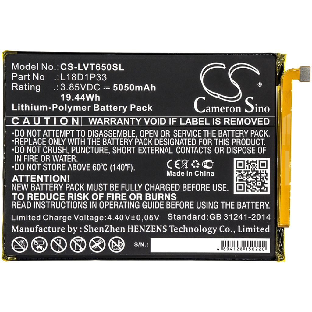 Tablet Battery Lenovo CS-LVT650SL