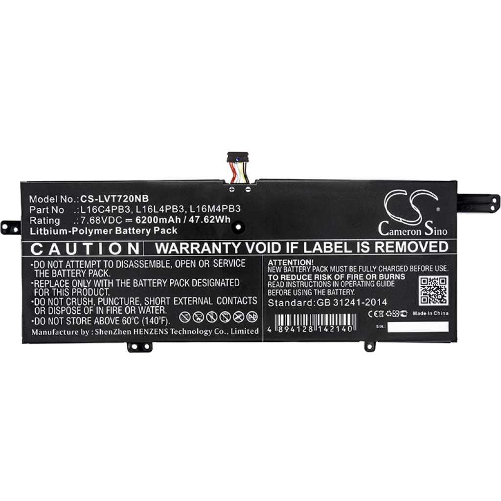 Sostituzione della batteria compatibile per LENOVO L16C4PB3,L16L4PB3,L16M4PB3