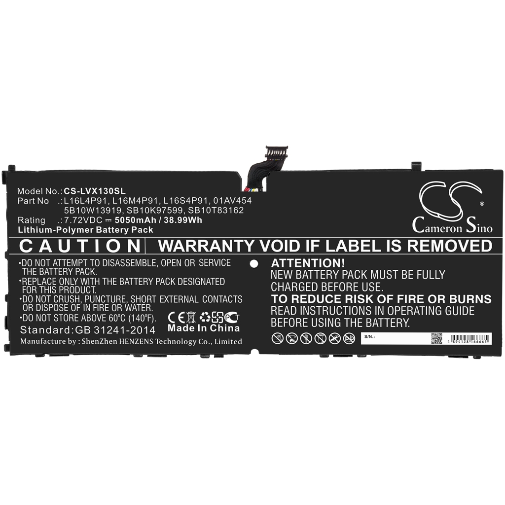 Tablet Battery Lenovo CS-LVX130SL