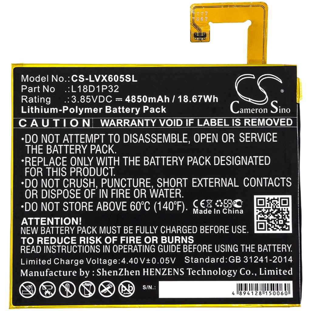 Tablet Battery Lenovo CS-LVX605SL