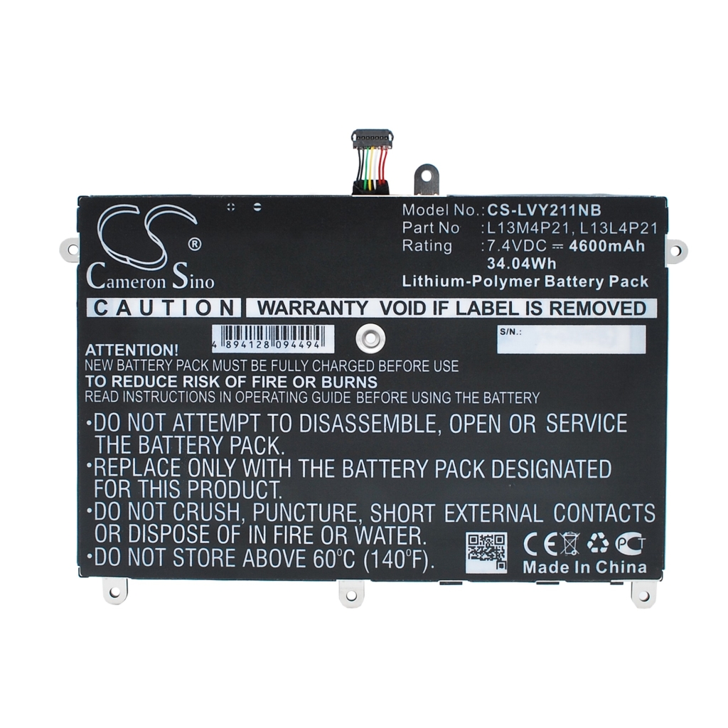 Sostituzione della batteria compatibile per LENOVO 121500224,L13L4P21,L13M4P21