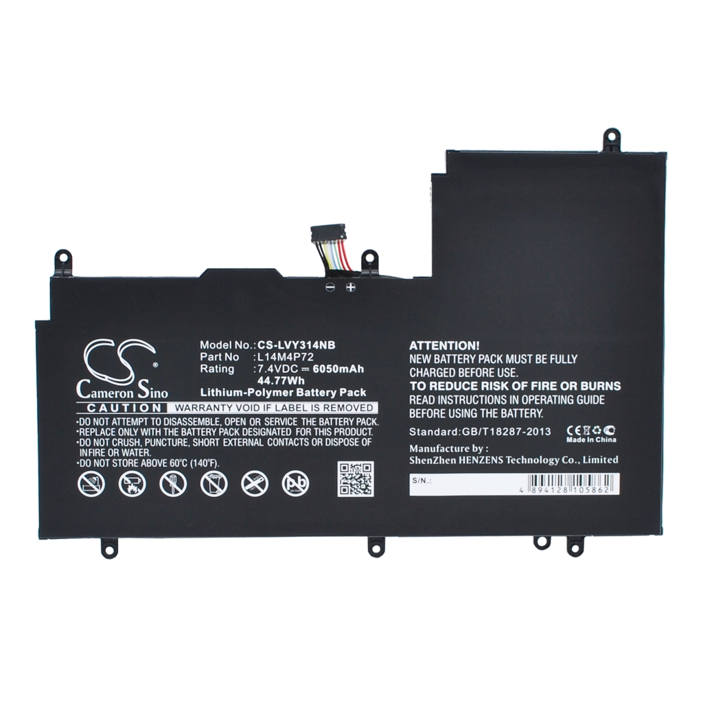 Sostituzione della batteria compatibile per LENOVO L14M4P72,L14S4P72